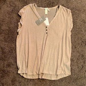 H&M. Tags on - Natural Linen blouse